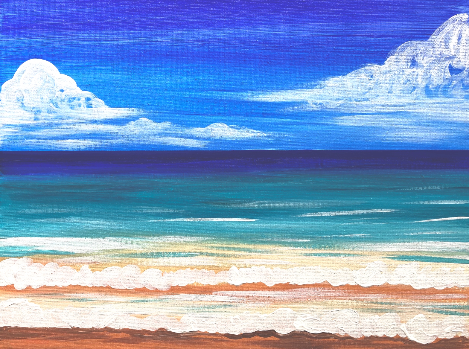 Featured image of post Easy Beach Paintings For Beginners Step By Step / You could link back the tutorial when you use it.