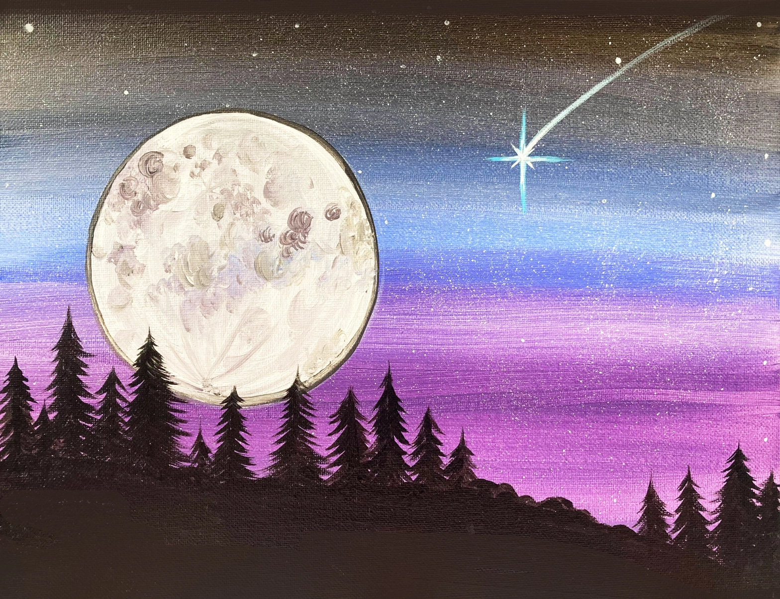 New video: 'Blue Moon Rising' acrylic painting tutorial – Skye ...